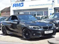 Used BMW 218 M Sport 150 HP (110 kW) 2018 Black Cabriolet