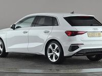 Begagnad Audi A3 S-Line 150 HK (110 kW) 2023 Vit Sedan