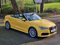 Used Audi A3 Cabriolet S-Line 2016 Yellow Cabriolet