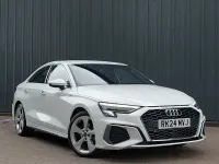 Used Audi A3 S-Line 150 HP (110 kW) 2024 White Sedan