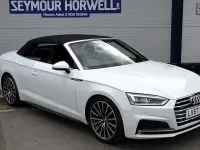 Used Audi A5 Cabriolet S-Line 252 HP (185 kW) 2017 White Cabriolet