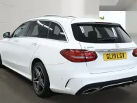 Used Mercedes C200 AMG line 198 HP (145 kW) 2019 White Estate