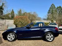 Used Mercedes SLK200 184 HP (135 kW) 2010 Blue Cabriolet