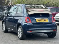 Used Fiat 500C Lounge 85 HP (62 kW) 2017 Blue Cabriolet
