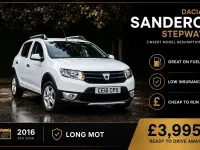 Used Dacia Sandero Ambiance 2016 White Hatchback