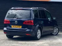 Used VW Touran SE 105 HP (77 kW) 2015 Blue MPV