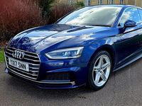 Used Audi A5 S-Line 190 HP (139 kW) 2017 Blue Coupe