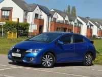 Begagnad Honda Civic SR 120 HK (88 kW) 2017 Blå Halvkombi