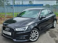 Used Audi A1 S-Line 125 HP (91 kW) 2016 Black Hatchback