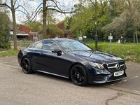 Begagnad Mercedes E220 AMG line 2017 Blå Sportkupé