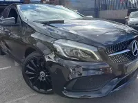 Used Mercedes A200 AMG Line Premium 136 HP (100 kW) 2017 Black Hatchback