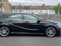 Used Mercedes A160 AMG line 2017 Black Hatchback