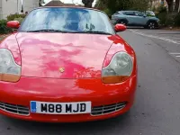 Used Porsche Boxster 220 HP (161 kW) 2002 Red Cabriolet