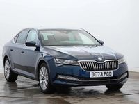 Used Skoda Superb SE L 187 HP (137 kW) 2024 Petrol blue metallic Hatchback