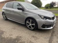 Used Peugeot 308 GT-line 130 HP (95 kW) 2019 Grey Hatchback