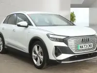 Used Audi Q4 e-tron S-Line 150 kW (204 HP) 2023 White SUV