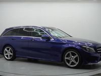 Used Mercedes C200 AMG line 2017 Blue Estate