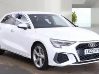 Usado Audi A3 Sportback S-Line 150 CV (110 kW) 2022 Blanco Utilitario
