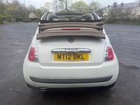 Used Fiat 500C Lounge 69 HP (50 kW) 2012 White Cabriolet