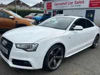 Used Audi A5 Black Edition 177 HP (130 kW) 2015 White Coupe