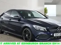 Used Mercedes CLA220 AMG line 177 HP (130 kW) 2017 Blue Coupe