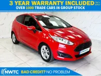 Used Ford Fiesta Zetec 100 HP (73 kW) 2015 Red Hatchback