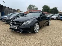 Used Mercedes E220 AMG line 2016 Black Cabriolet