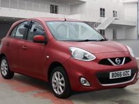Begagnad Nissan Micra Acenta 2016 Röd Halvkombi