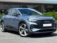 Used Audi Q4 Sportback e-tron Black Edition 210 kW (286 HP) 2025 Blue SUV