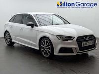 Used Audi A3 Sportback Black Edition 2017 White Hatchback