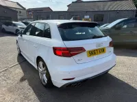 Used Audi A3 Sportback S-Line 150 HP (110 kW) 2017 White Hatchback