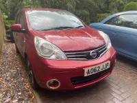 Used Nissan Note N-TEC 110 HP (80 kW) 2012 Red Hatchback