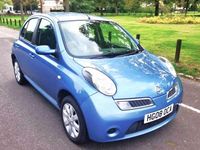 Begagnad Nissan Micra Acenta+ 79 HK (58 kW) 2008 Blå Halvkombi