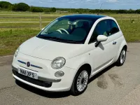Used Fiat 500 Lounge 69 HP (50 kW) 2011 White Hatchback