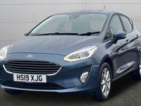 Used Ford Fiesta Zetec 101 HP (74 kW) 2019 Blue Hatchback
