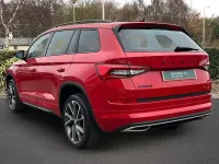 Used Skoda Kodiaq SportLine 190 HP (139 kW) 2020 Red SUV