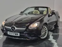 Used Mercedes SLC200 AMG line 184 HP (135 kW) 2017 Black Cabriolet