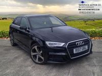 Used Audi A3 Sportback S-Line 110 HP (80 kW) 2017 Black Hatchback