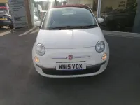 Used Fiat 500C Pop Star 2015 White Cabriolet