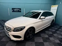 Used Mercedes C220 AMG line 170 HP (125 kW) 2015 White Estate