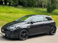 Used Vauxhall Corsa Edition 90 HP (66 kW) 2016 Black Hatchback