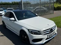 Used Mercedes C200 AMG line 136 HP (100 kW) 2016 White Sedan