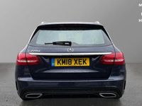 Używany Mercedes C220 AMG line 170 KM (125 kW) 2018 Niebieski Kombi