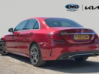 Used Mercedes C200 AMG line 198 HP (145 kW) 2019 Red Sedan