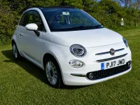 Used Fiat 500 Lounge 2017 White Cabriolet