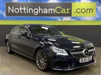 Used Mercedes CLS220 AMG line 177 HP (130 kW) 2017 Blue Coupe