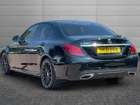 Used Mercedes C220 AMG line 191 HP (140 kW) 2021 Obsidian black Sedan