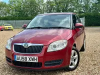 Used Skoda Fabia 105 HP (77 kW) 2008 Red Hatchback