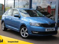 Used Skoda Rapid SE 95 HP (69 kW) 2018 Blue Hatchback