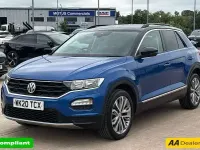 Used VW T-Roc Design 150 HP (110 kW) 2020 Blue SUV